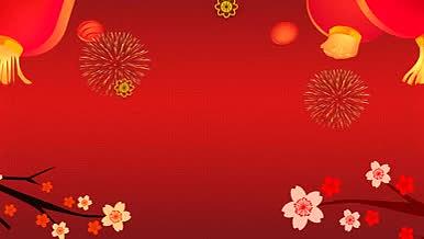 红色喜庆狗年元宵节绘声绘影视频素材视频的预览图